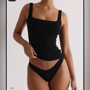 My Outfit Online Second Skin Tank in Black
